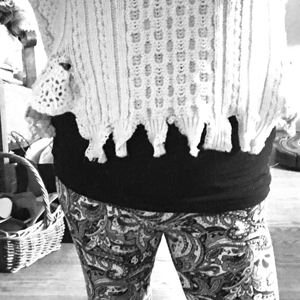 Wool artsy sweater